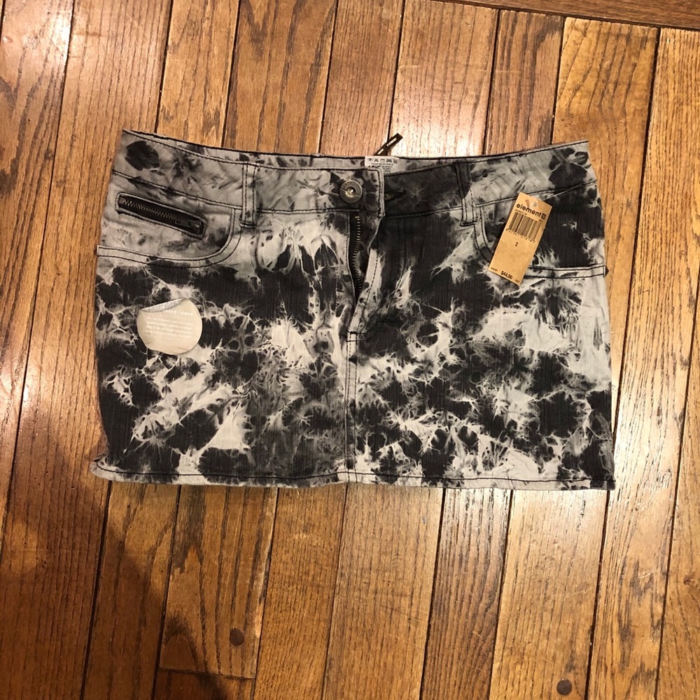 Black and Grey Jean Skirt, new with tags
